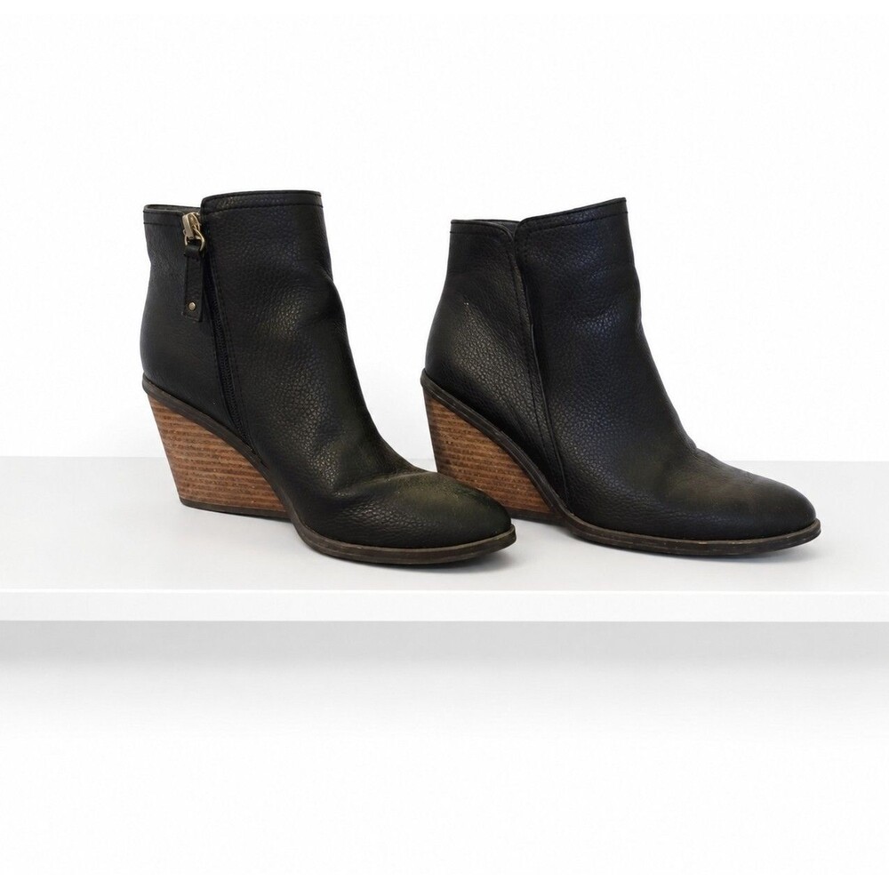 Dr. Scholl's Black Wedge Ankle Booties Be Energized Foam Women's Size 8.5... - Picture 3 of 7